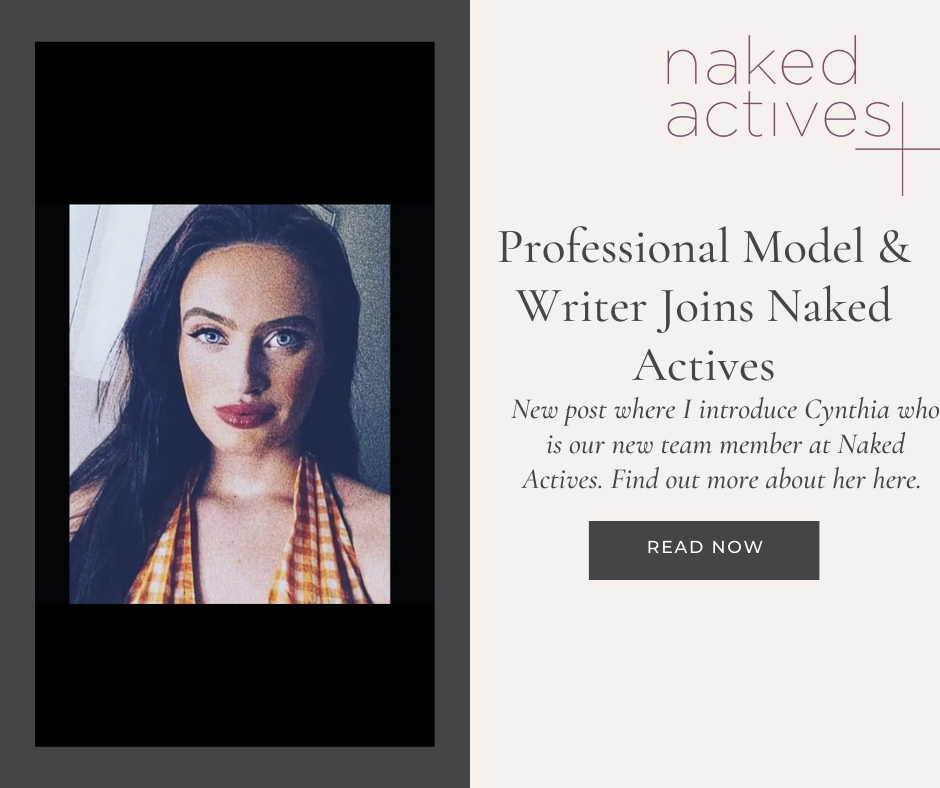 Professional Model and Writer Joins Naked Actives
